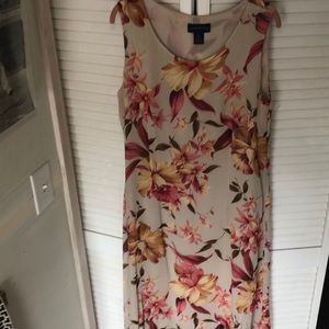 Sheath style Maxi floral dress